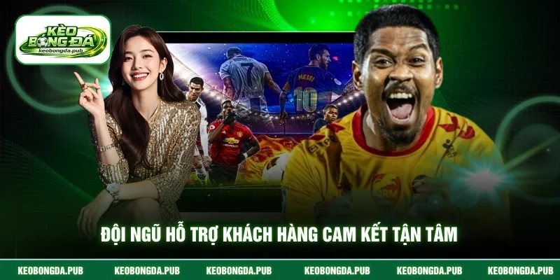 Đội ngũ hỗ trợ khách hàng cam kết tận tâm