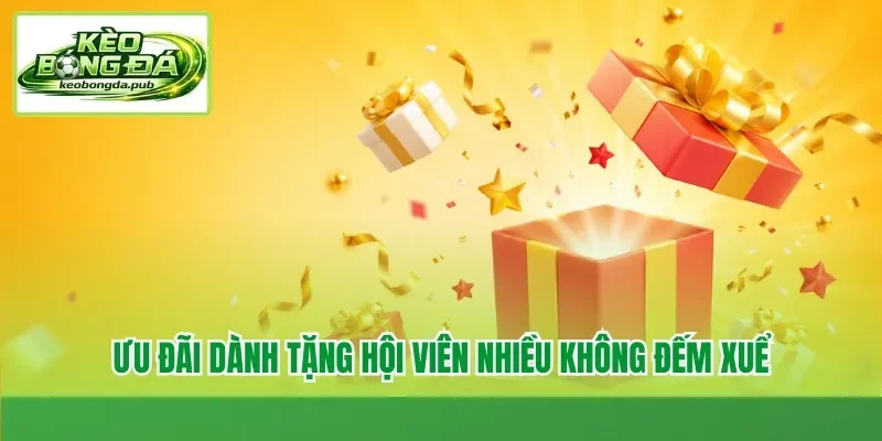 Ưu đãi dành tặng hội viên nhiều không đếm xuể